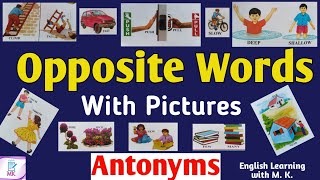 Opposite Words with Pictures in English//Antonyms in English//Spoken English//Opposite Words.