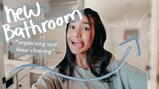 new bathroom tour! *organizing & cleaning my room* | Mia Rits