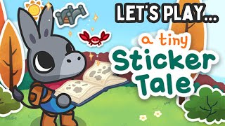 A Sticky Situation! Let's Play 'A Tiny Sticker Tale' | Calm & Cozy Gameplay