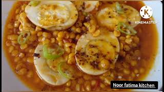 Anda chana daal recipe | Noor Fatima kitchen | #chanadaal #eggrecipe #kitchen