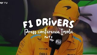 Imola Grand Prix F1 Drivers Press Conference 2024 Part 3