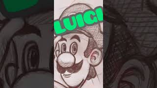 LUIGI (SUPERMARIO BROS) - SKETCH #shorts