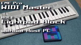 Connect WIDI Master and Lightpad Block without host PC / Bluetooth MIDI