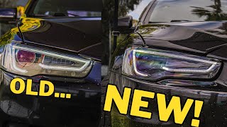 EVO X gets VLAND headlights + ceramic coating!