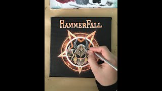 HammerFall-Dominion | Acrylic Painting Time lapse video | Speed painting