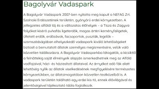 Bagolyvár Vadaspark Szolnok