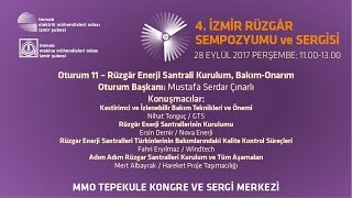 4. İzmir Rüzgâr Sempozyumu - 11. Oturum