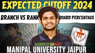 Manipal Jaipur Expected cutoff 2024 | Safe Marks | Worth it or Not  | Placement | AICTE Scholarship