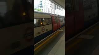 London Underground Jubilee Line 1996TS Leaving Canning Town #Shorts