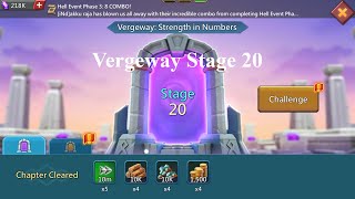 Lords mobile Vergeway Stage 20 | Vergeway Strength In Numbers Stage 20