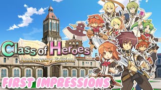 Class of Heroes 1 First Impressions and Thoughts  ~ Class of Heroes 1 & 2 Complete Edition