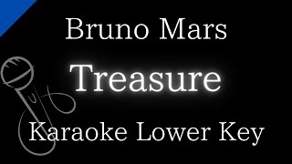 【Karaoke Instrumental】Treasure / Bruno Mars【Lower Key】