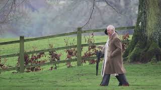 Watch as Kings Charles the III and Queen Camilla attend Church.