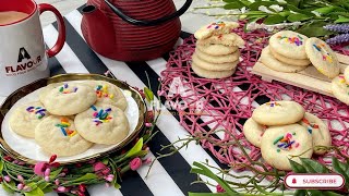 Only 3 Ingredients | Butter Cookies Recipe | Eggless Cookies