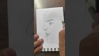 Side face drawing #drawingtutorial #youtubeshorts #sketching #arttutorial