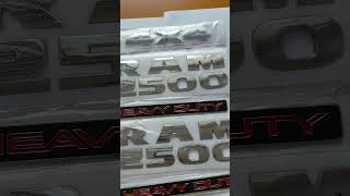 5Pcs For RAM 2500 4x4 HEAVY DUTY Cummins Turbo Diesel Badge🔥🔥#car #ram #ram2500 #shorts #shortvideo