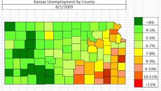 Map: Kansas Unemployment October 2013