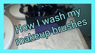 How i wash my brushes