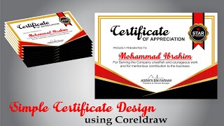 Simple Certificate Design