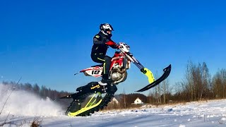 Сноубайк Имперслед.Тест-драйв нового комплекта. Snowbike.