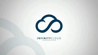 tutorial logo vector. infinity cloud