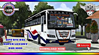 APS RTC BS6 SUPER LUXURY ASHOK LEYLAND BUS MOD @ LIVERY LINK IN DESCRIPTION 👇🏻👇🏻