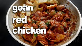 Goan Red Chicken Recipe | Marinated Chicken Recipe | Goan Chicken Recipes