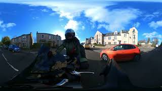 Insta 360 One RS test on my Honda VFR800 - external sound recording gone wrong