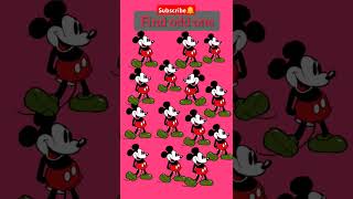 Find the odd Micky mouse#findthedifference #spotthed#find #braintest #shorts