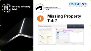 Civil 3D Style Property Tab is Missing TIP