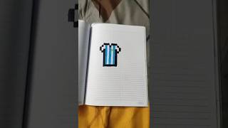 ARGENTINA JERSEY PIXEL ART #pixel #pixelart #messi #viralshorts