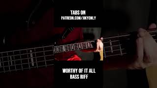 Worthy of It All Bass Riff  #bass #worshipmusic