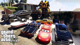 GTA 5 - Stealing RARE & FAMOUS MOVIE Cars With Franklin | (Real Life Cars #95)