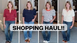 Fall Transition Shopping Haul! LOFT, WHBM and Amazon! For Over 50!