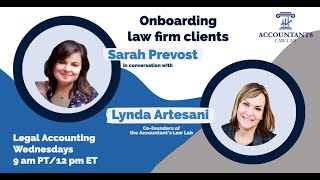 Onboarding Law Firm clients - Legal Accounting Wednesday