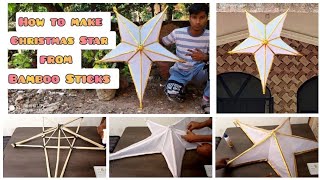 christmas star from bamboo sticks diy I bamboo star making Ibamboo sticks home decor IDIY HOME PAROL