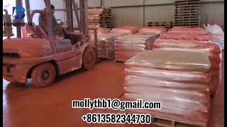 Iron oxide factory loading