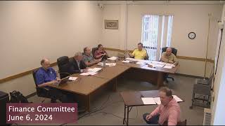 Finance Committee Meeting June 6, 2024