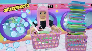 Snickerhoops REMODELS her LAUNDROMAT in ROBLOX | Roblox Games to Play | Sparklies Gaming