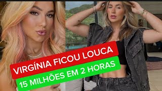 VIRGINIA FONSECA FICOU LOUCA 15 MILHÕES EM LIVE COMEMORAÇÃO