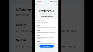 Realme P1 First Security Update 😍 #shorts #memes #realme #update #unboxing