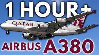 AIRBUS A380 Plane Spotting, Takeoffs & Landings (1 HOUR) | Qantas, Malaysian, Etihad, Qatar & more..