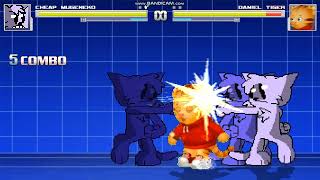 MUGEN: Mugeneko beats up Daniel Tiger