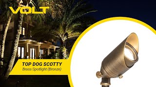 VOLT® Top Dog Scotty Cast Brass Spotlight (Bronze) | What's In The Box?