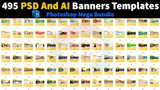 495 PSD And Ai Banners Templates Download For Photoshop And Illustrators |Sheri Sk|