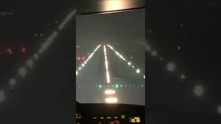 Airbus A320 Snowy Night Landing! | daily dose of aviation #aviation #shorts