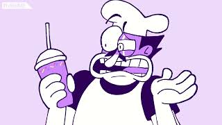 Peppino tries Grimace Shake