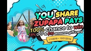 100% Chance to Win $30 gift card. Just contact Zupapa!