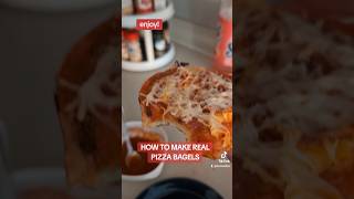 How to make Real Pizza Bagels #shorts #food