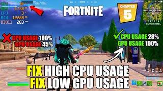 How to Fix High CPU Usage in Fortnite Chapter 5 | How to Fix Low GPU Usage in Fortnite Chapter 5